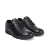 Troiko Lace de piel negra para hombre joven