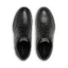Troiko Lace de piel negra para hombre joven