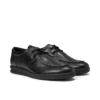 Troiko Wall de cuero negro para hombre