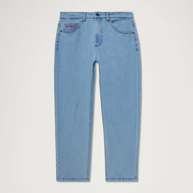 Vaqueros clásicos de pierna recta Kickers para hombre, color azul
