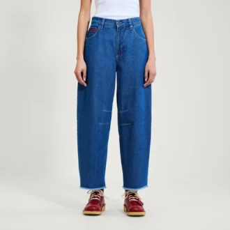 Vaqueros Kickers Classic de pierna ancha para mujer, azul