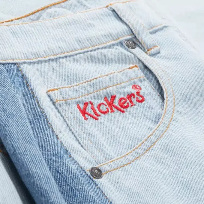 Vaqueros Kickers Classic de pierna ancha para mujer, azul
