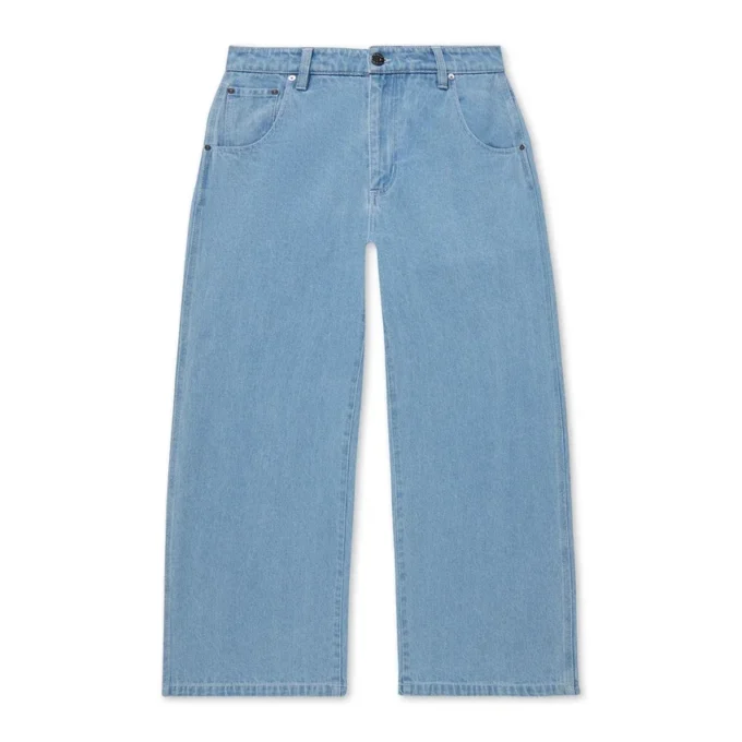 Vaqueros Kickers Classic de pierna ancha para mujer, color azul