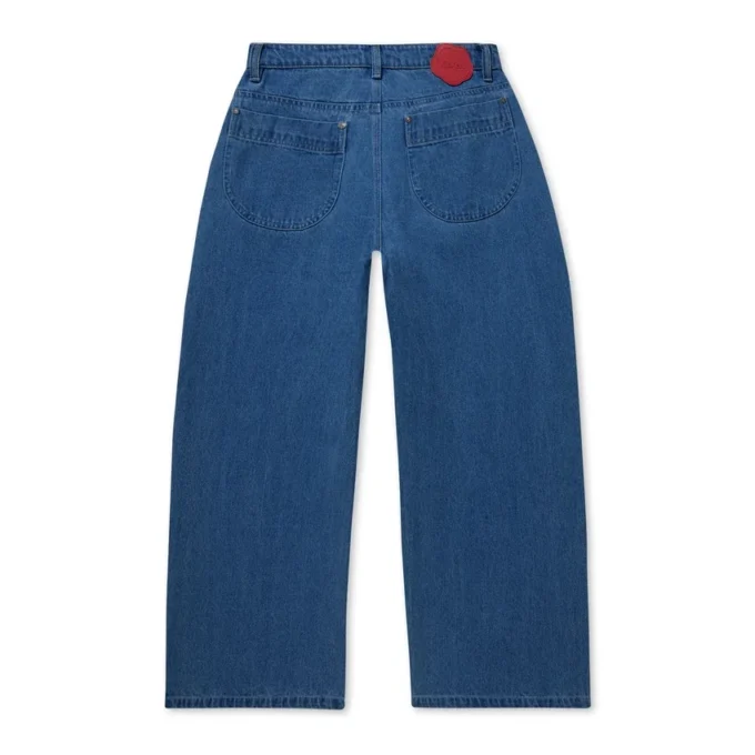 Vaqueros Kickers Classic de pierna ancha para mujer, color azul