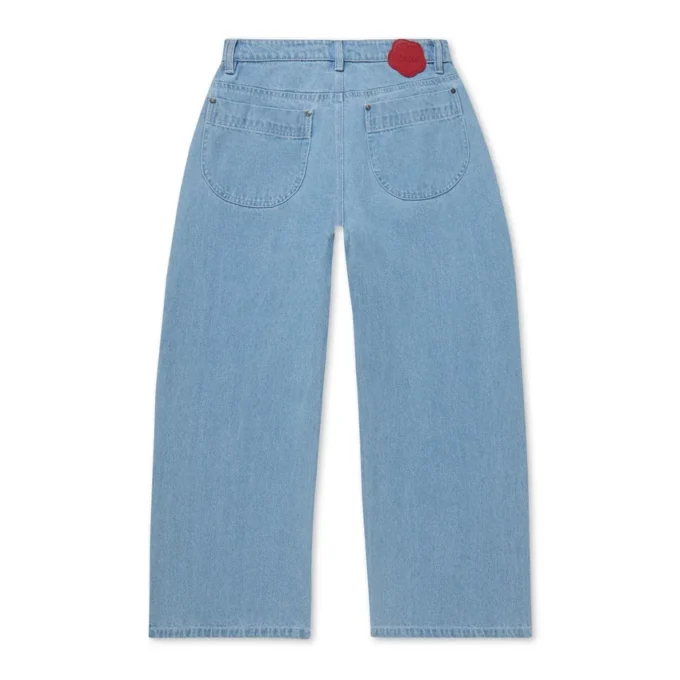 Vaqueros Kickers Classic de pierna ancha para mujer, color azul