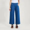 Vaqueros Kickers Classic de pierna ancha para mujer, color azul
