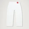 Vaqueros Kickers Classic de pierna ancha para mujer, color blanco