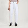 Vaqueros Kickers Classic de pierna ancha para mujer, color blanco