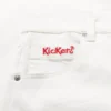 Vaqueros Kickers Classic de pierna ancha para mujer, color blanco