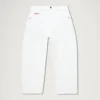 Vaqueros Kickers Classic de pierna ancha para mujer, color blanco