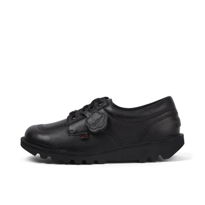 Zapatillas de cuero Kick Lo Tab para hombre, negras