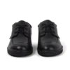 Zapatillas de piel Troiko Lo para hombre joven, negras