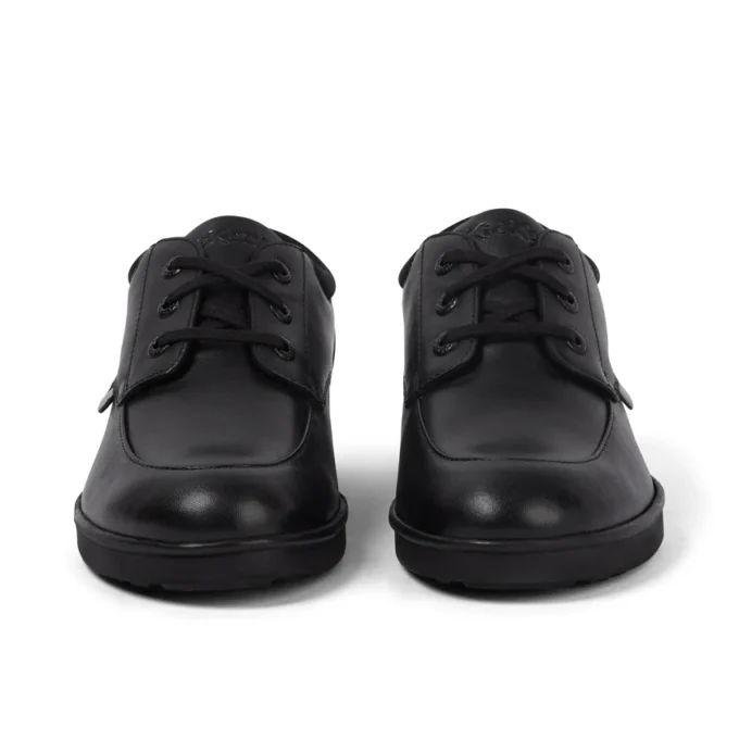 Zapatillas de piel Troiko Lo para hombre joven, negras