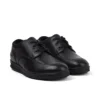 Zapatillas de piel Troiko Lo para hombre joven, negras