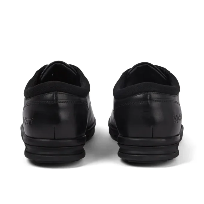 Zapatillas de piel Troiko Lo para hombre joven, negras