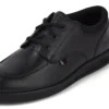 Zapatillas de piel Troiko Lo para hombre joven, negras