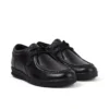 Zapatillas de piel Troiko Wall para hombre joven, negras