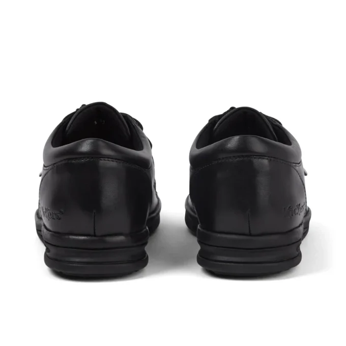 Zapatillas de piel Troiko Wall para hombre joven, negras