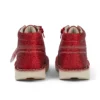 Zapatillas Kick Hi Glitter unisex para niños, color rojo