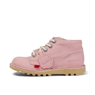 Zapatillas Kick Hi Zip de nubuck para niño/a, rosa claro