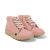 Zapatillas Kick Hi Zip de nubuck para niño/a, rosa claro