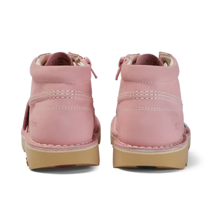 Zapatillas Kick Hi Zip de nubuck para niño/a, rosa claro