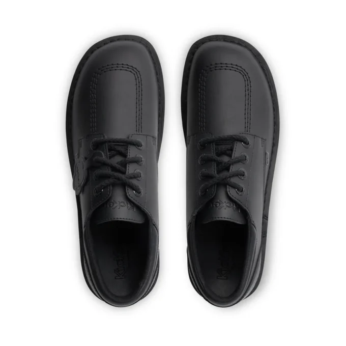 Zapatillas Kick Lo de cuero acolchado para hombre, color negro