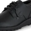 Zapatillas Kick Lo de cuero acolchado para hombre, color negro