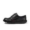 Zapatillas Kick Lo Scuff de piel para niño, color negro