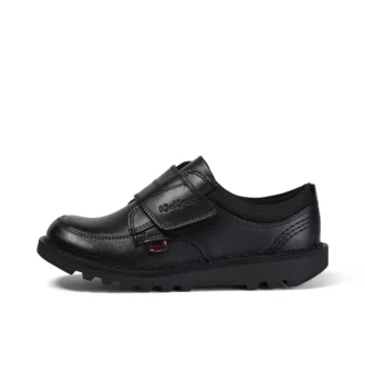 Zapatillas Kick Lo Scuff de piel para niño, color negro