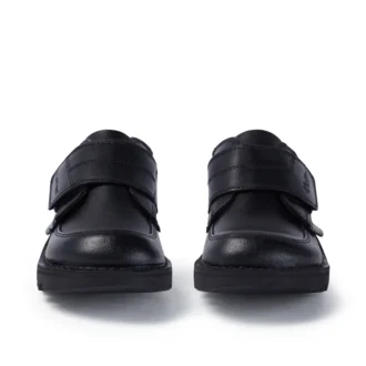 Zapatillas Kick Lo Scuff de piel para niño, color negro