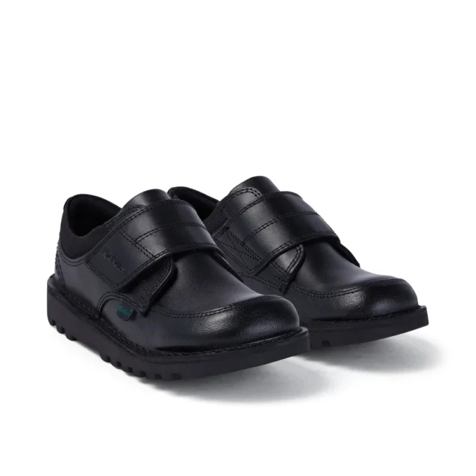 Zapatillas Kick Lo Scuff de piel para niño, color negro