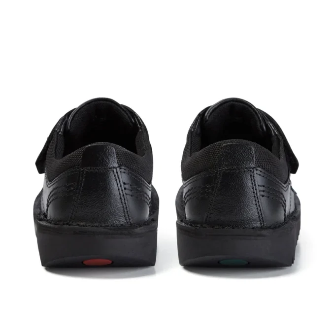 Zapatillas Kick Lo Scuff de piel para niño, color negro