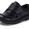 Zapatillas Kick Lo Scuff de piel para niño, color negro