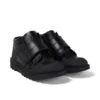 Zapatillas Kick Mid Scuff de piel para niño, en negro