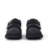 Zapatillas Kick Scuff Twin de piel para niño, en negro