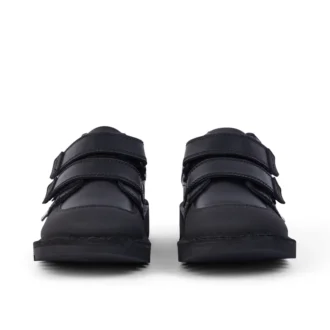 Zapatillas Kick Scuff Twin de piel para niño, en negro