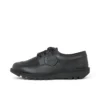 Zapatillas Kick Shoe Tumble de cuero negro unisex para adultos