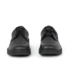 Zapatillas Kick Shoe Tumble de cuero negro unisex para adultos