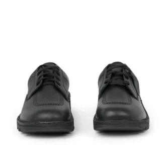 Zapatillas Kick Shoe Tumble de cuero negro unisex para adultos