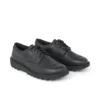 Zapatillas Kick Shoe Tumble de cuero negro unisex para adultos