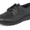 Zapatillas Kick Shoe Tumble de cuero negro unisex para adultos