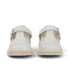 Zapatillas Kick T-Bar con purpurina para bebés unisex, blancas