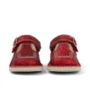 Zapatillas Kick T-Bar Glitter unisex para bebé, color rojo