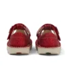Zapatillas Kick T-Bar Glitter unisex para bebé, color rojo
