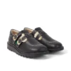 Zapatillas Kick T-Bar Goldie unisex para adultos, negras