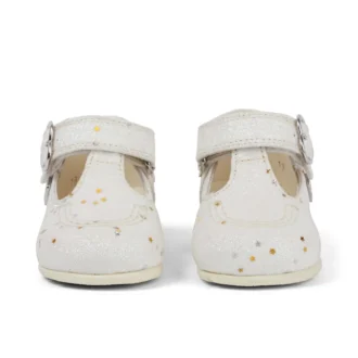 Zapatillas Kick T Glitter unisex para bebé, blancas