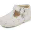 Zapatillas Kick T Glitter unisex para bebé, blancas