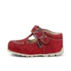 Zapatillas Kick T Glitter unisex para bebé, rojas