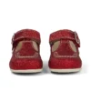 Zapatillas Kick T Glitter unisex para bebé, rojas